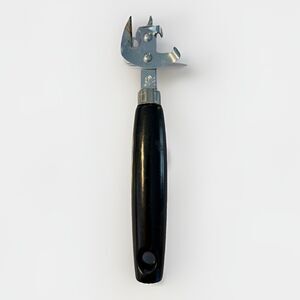 Vintage EKCO Can Opener Black‎ Wood Handle